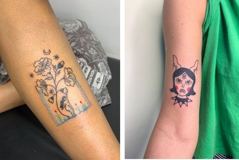 Blooming Bodies: Tattooing ‘Stick And Poke’ Hocus Pokeous