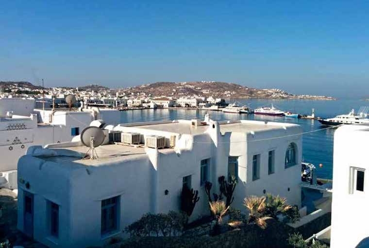 My Big, Fat Greek Holiday View from the room at Harmony Boutique Hotel, Mykonos.