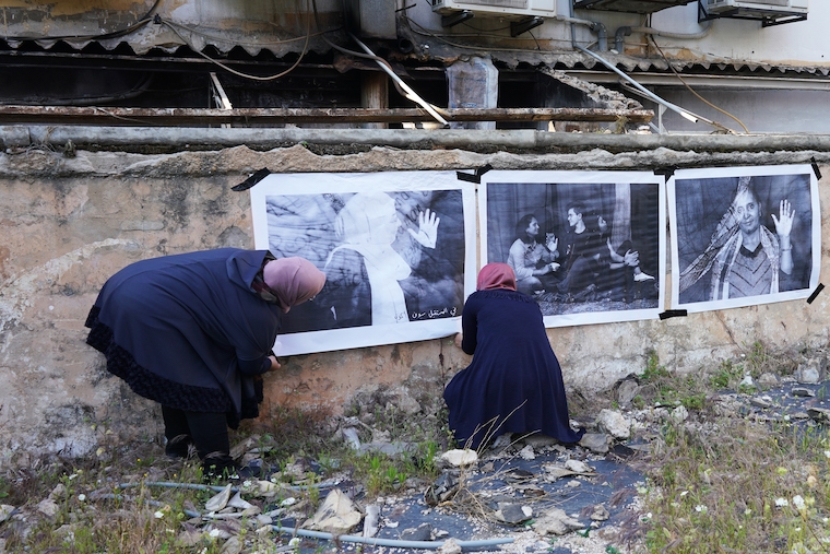 Fearless Collective Takes to the Streets Beirut 2019 Wheatpastel; Photo by Jenny Jacklin Stratton