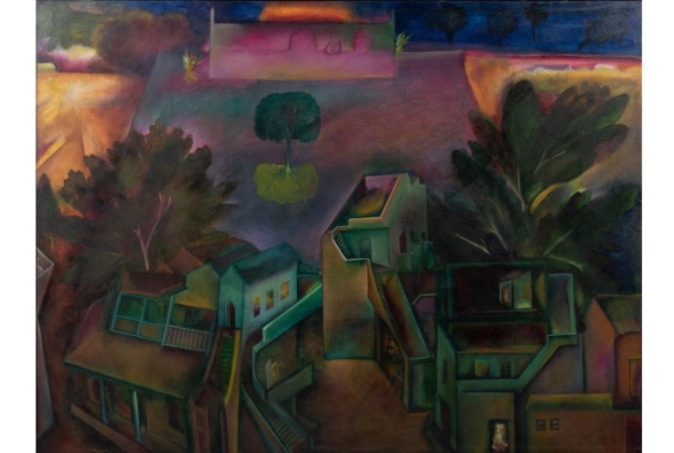 Of Worlds Within Worlds: Gulammohammed Sheikh, A Retrospective Untitled, Oil on canvas