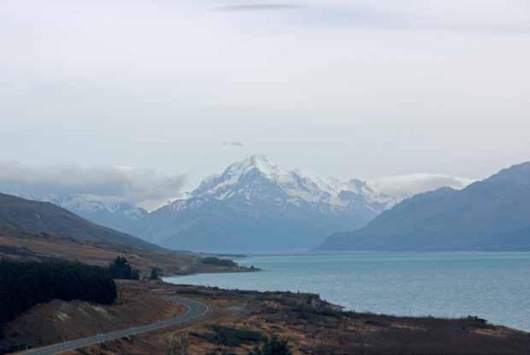 Road Trippin' Across New Zealand Drive to Mt. Cook.