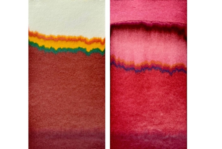 TEMPERATURES – Interactions with Colour and Form Selbstlaufer Goa No. 8 (left) | Selbstlaufer Goa No. 12 (right)