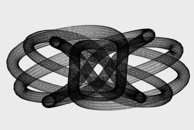 Three Questions at Once Figure of Line | Torus knot in ortho by Yogesh Barve