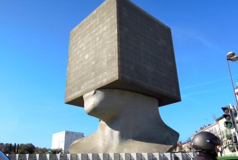 World's Wackiest Libraries La Tête Carrée or the Square Head, Nice, France